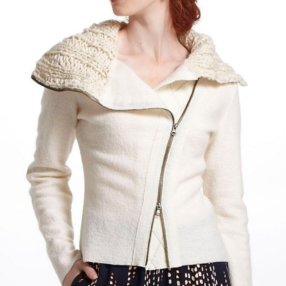 GRO ABRAHAMSSON zip Moto sweater jacket